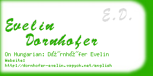 evelin dornhofer business card